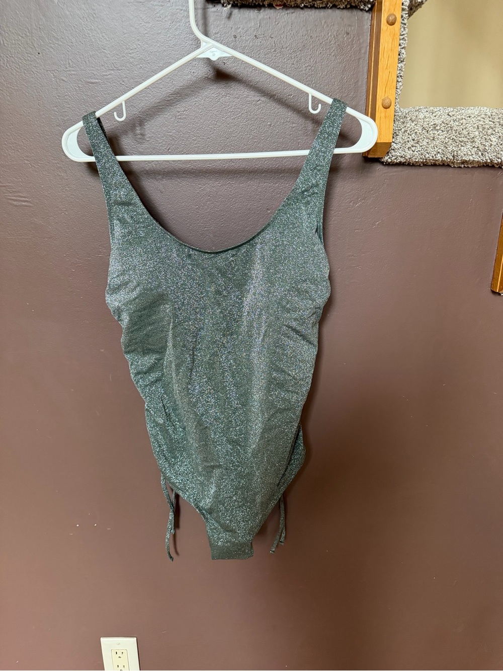 Women’s  Shimmery Green One-Piece Swimsuit